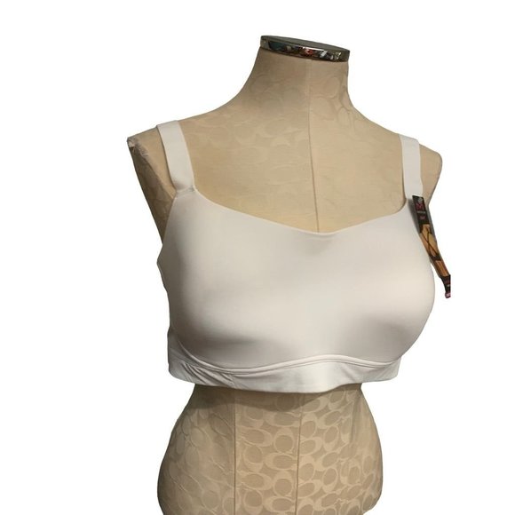 40C Maidenform Sport Convertible Straps White Medium Impact Bra - Picture 3 of 7